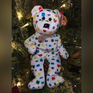 Ty Multicolor Patchwork Stuffed Bear